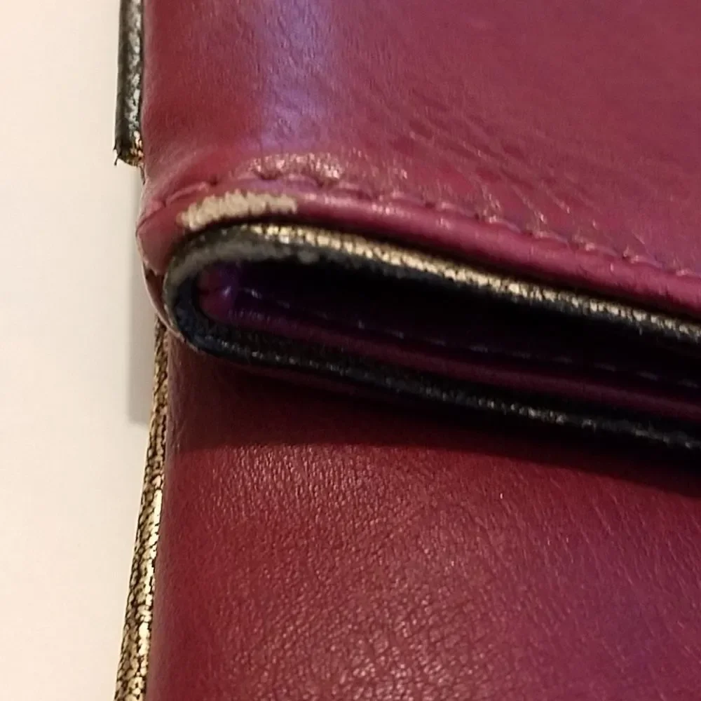 URBAN EXPRESSIONS vegan leather purple clutch‎